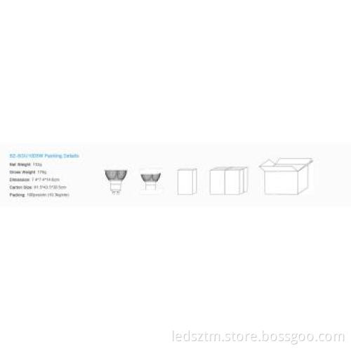 Aluminum GU10 LED White Spot Light Bulb Lamp
